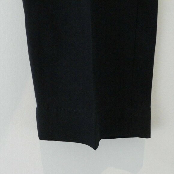 NWT AKRIS Navy Blue Layered Pleated Tapered Leg Mina Trouser Pants 8 - Picture 3 of 5